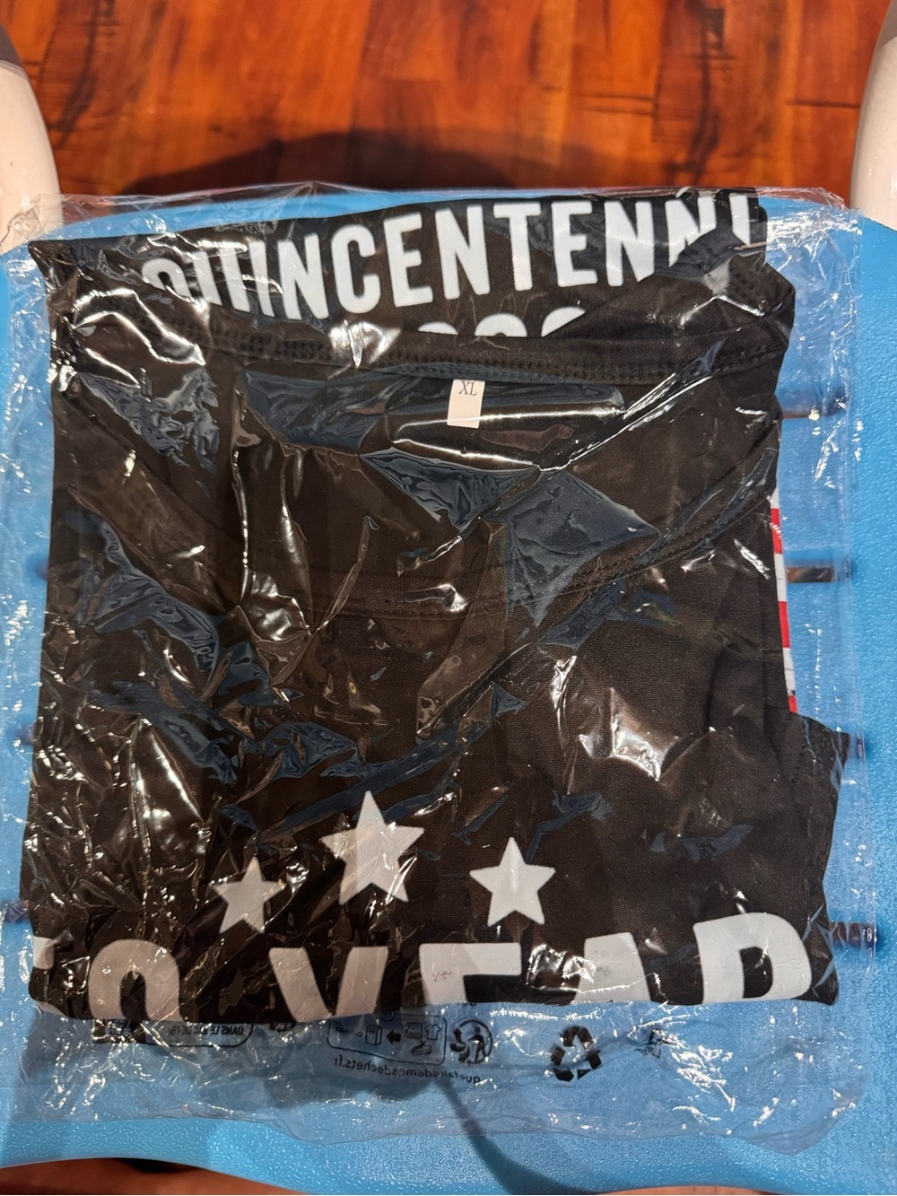 Unisex Black Graphic Shorts - XL